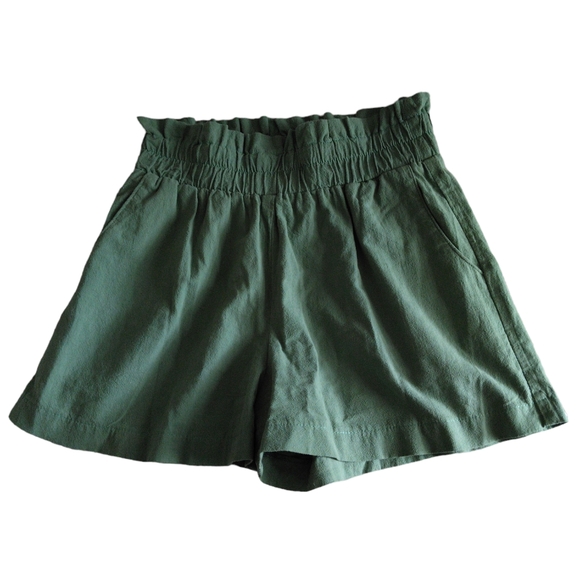 Kendall Lane XS Green High Waist Shorts With Pockets - Picture 1 of 11